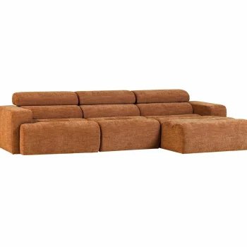 Sale WOOOD Novi Chaise Longue Bank Rechts Oranje Melange