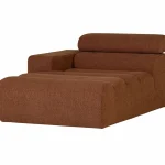 New WOOOD Novi Chaise Longue Element Arm Links Bouclé Terra