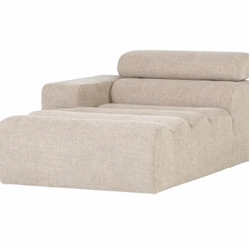 Sale WOOOD Novi Chaise Longue Element Arm Links Bouclé Naturel