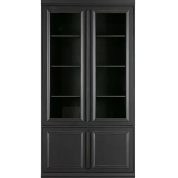 Best WOOOD Organize Vitrinekast 44 Cm Grenen Matzwart