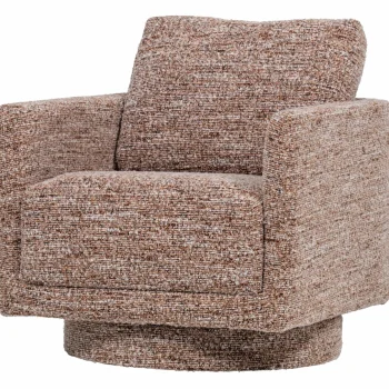 Fashion WOOOD Oska Draaifauteuil Bruin Melange