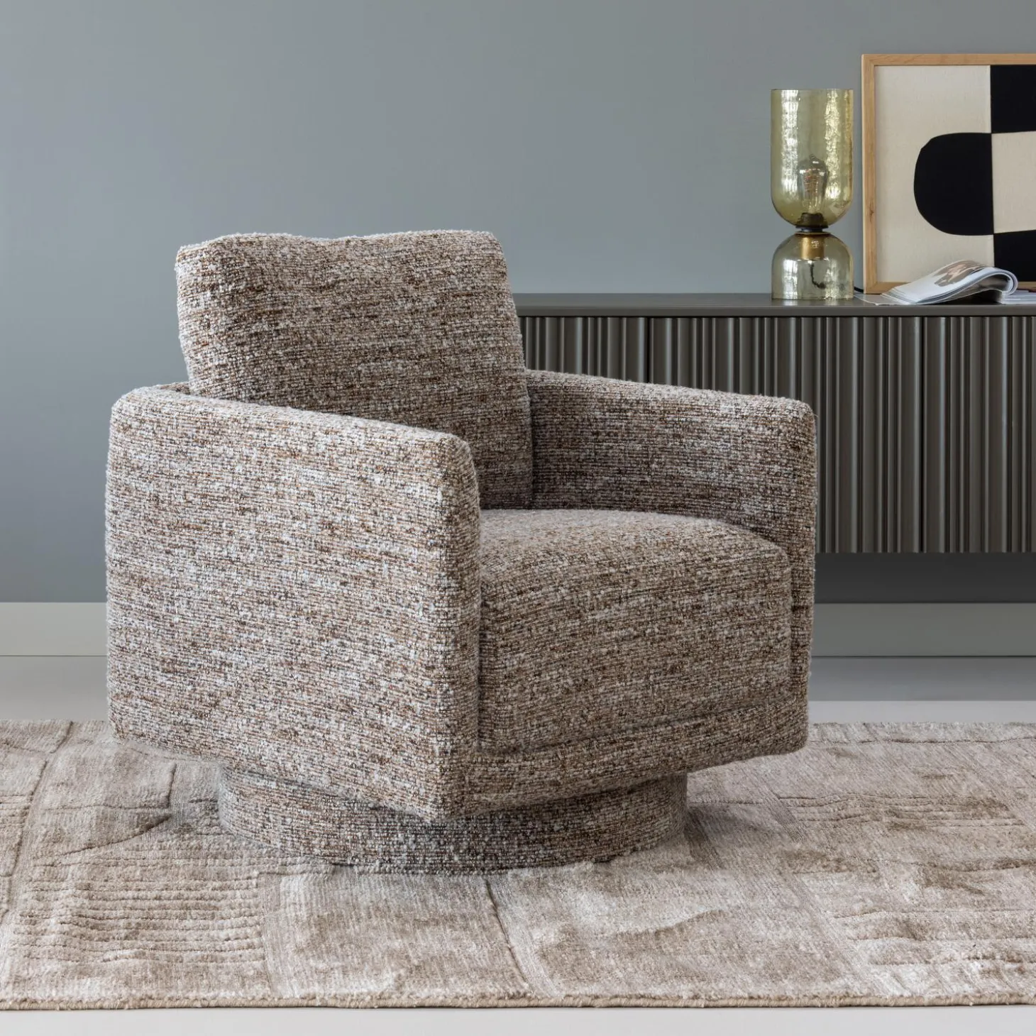 oska-draaifauteuil-bruin-melan-UEFLiIKg-2.webp Fashion WOOOD Oska Draaifauteuil Bruin Melange