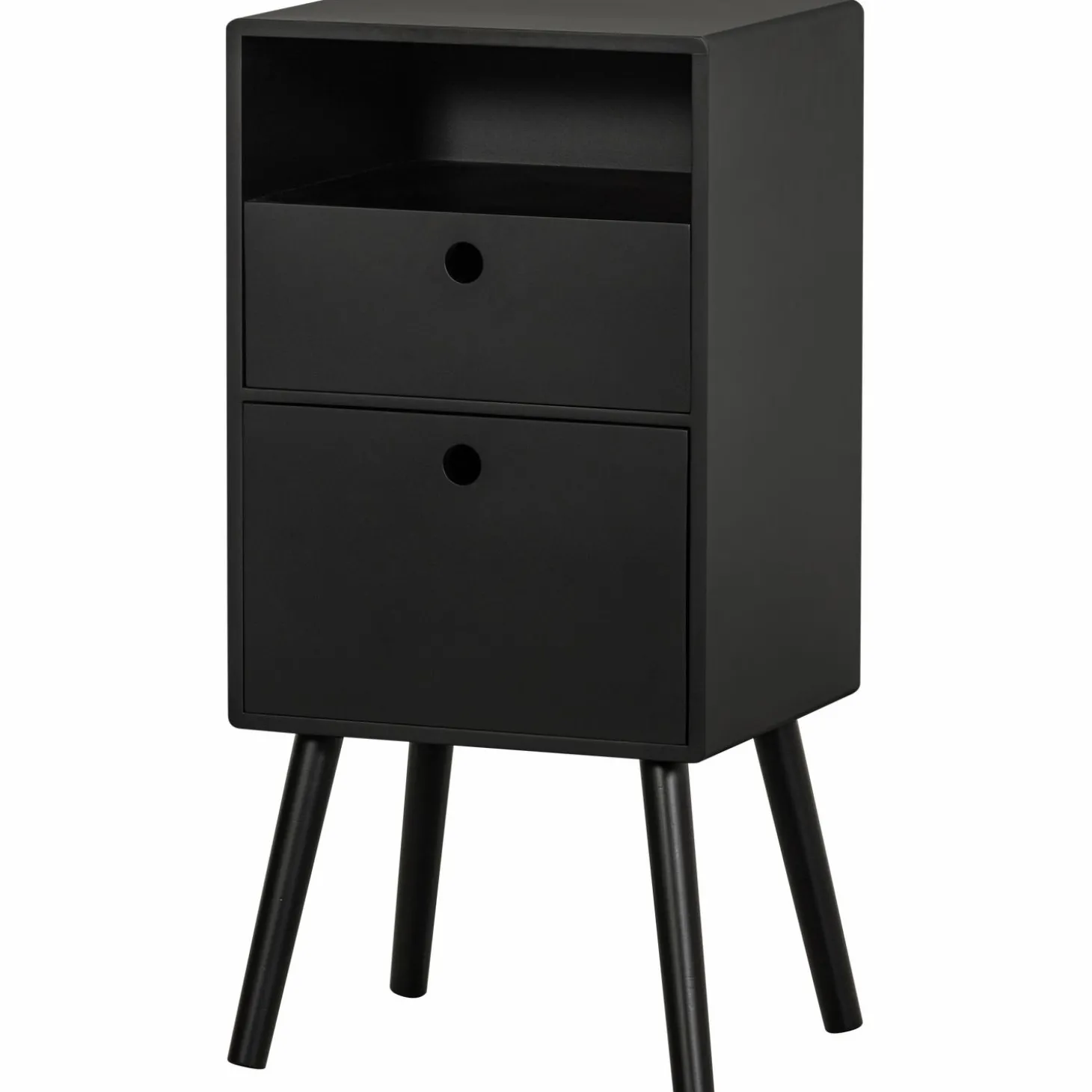 ozzy-nachtkastje-hoog-hout-zwa-nzNHTsym-0.webp Outlet WOOOD Ozzy Nachtkastje Hoog Hout Zwart