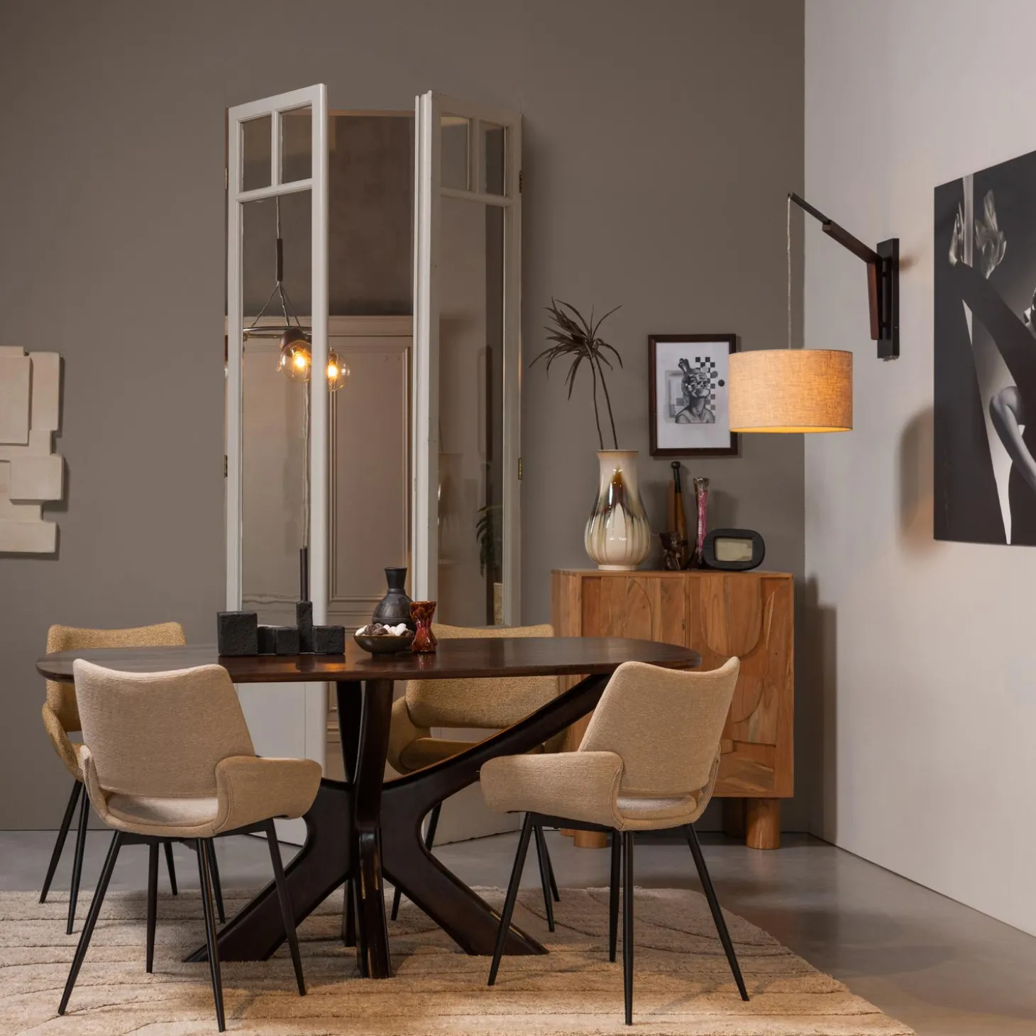 parade-eetkamerstoel-melange-s-qyJrlqfK-2.webp New WOOOD Parade Eetkamerstoel Melange Stof Zand