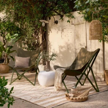 Sale WOOOD Pebble Bijzettafel Betonlook 35xø50 Wit