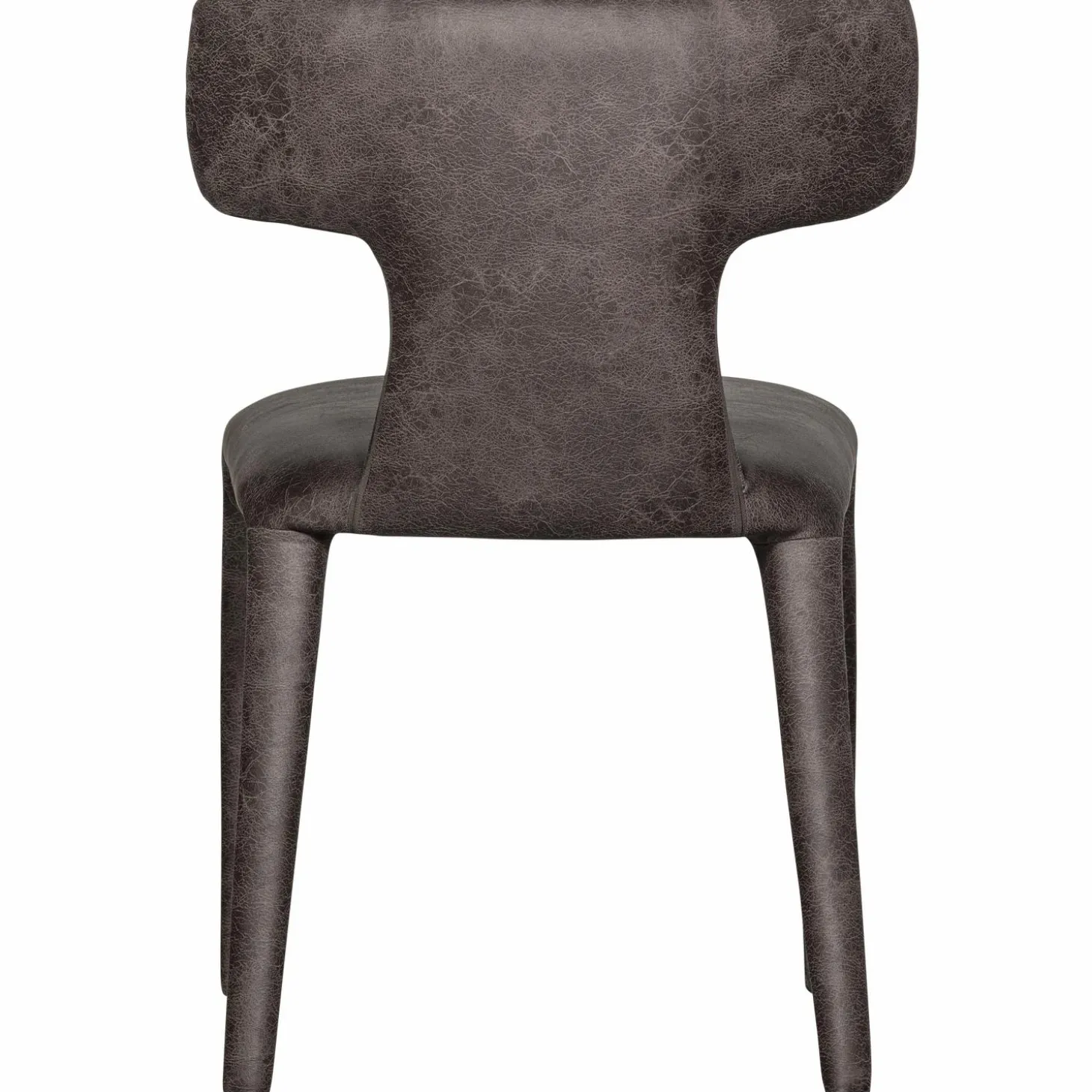 permit-eetkamerstoel-leerlook-akkUmtUm-4.webp Discount WOOOD Permit Eetkamerstoel Leerlook Zwart/grijs