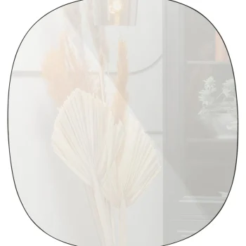 Hot WOOOD Philou Spiegel 60x55 Cm Zwart