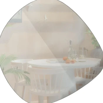 Hot WOOOD Philou Spiegel Zwart 60x59 Cm