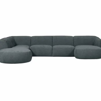 Best WOOOD Polly Bank U-vorm Links Blauw/groen