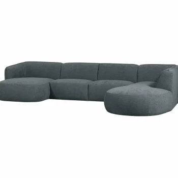 Discount WOOOD Polly Bank U-vorm Rechts Blauw/groen