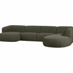 Discount WOOOD Polly Bank U-vorm Rechts Warm Groen