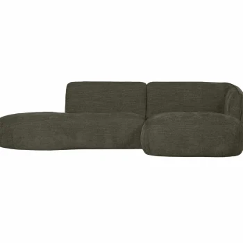 Fashion WOOOD Polly Chaise Longue Rechts Warm Groen