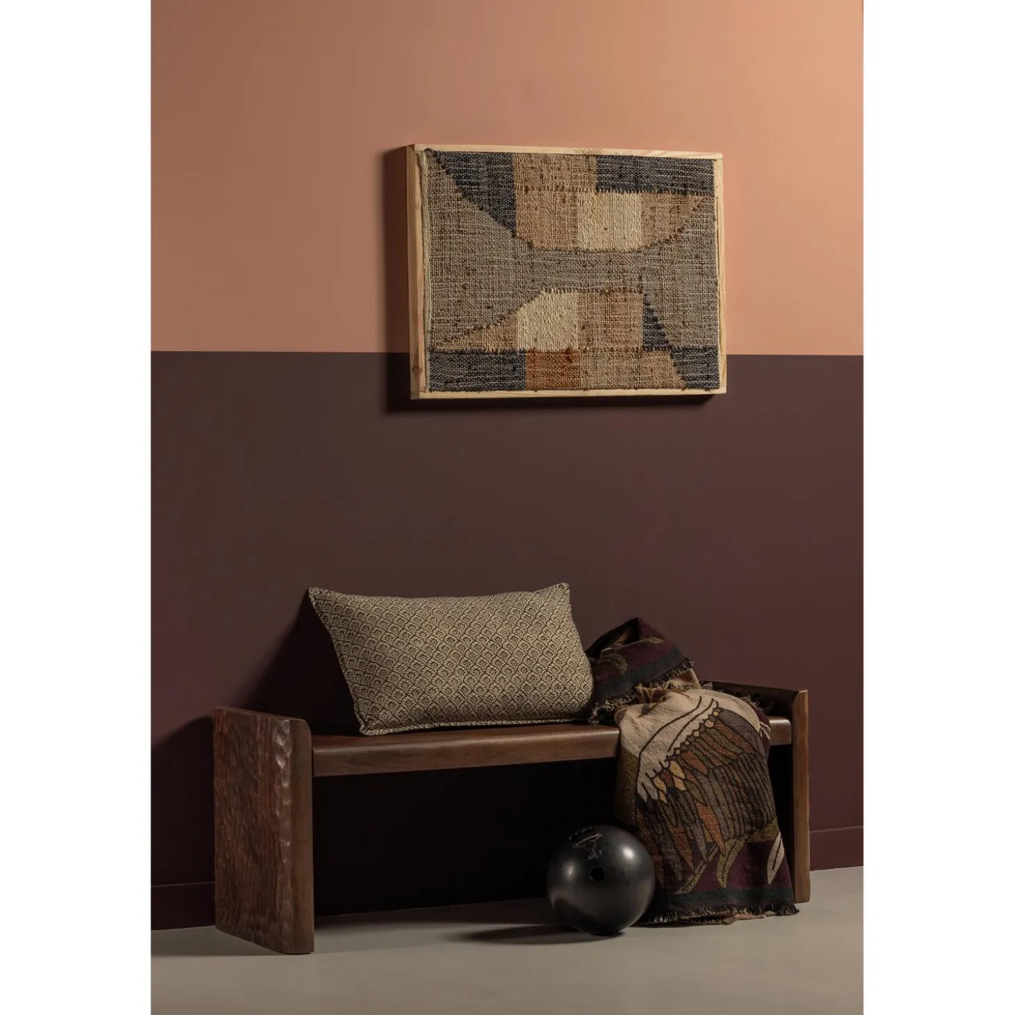 prop-bankje-met-bewerkte-poot-rCTWqCbR-3.webp Fashion WOOOD Prop Bankje Met Bewerkte Poot Hout Warm Bruin