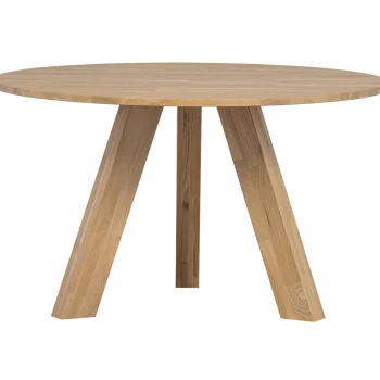 Hot WOOOD Rhonda Eettafel ø129 Cm Eiken Naturel Naturel Mat