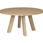 Discount WOOOD Rhonda XL Eettafel ø150 Cm Eiken Naturel Naturel Mat