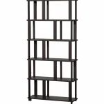 Hot WOOOD Riss Boekenkast Eikenhout Mystic Brown 186x90 Cm