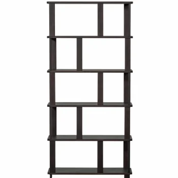 Hot WOOOD Riss Boekenkast Eikenhout Mystic Brown 186x90 Cm