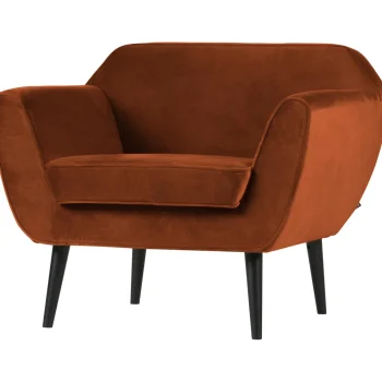 Clearance WOOOD Rocco Fauteuil Velvet Roest