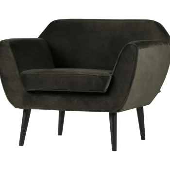New WOOOD Rocco Fauteuil Velvet Warm Groen