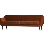 New WOOOD Rocco Xl Bank 230 Cm Velvet Roest