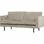 Sale WOOOD Rodeo 2,5-zits Bank Ribstof Donkerzand