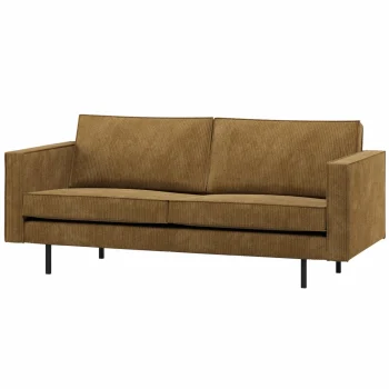 Clearance WOOOD Rodeo 2,5-zits Bank Ribstof Honinggeel