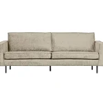 New WOOOD Rodeo 2,5-zits Bank Structure Velvet Wheatfield