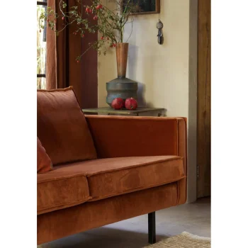 Clearance WOOOD Rodeo 2,5-zits Bank Velvet Roest