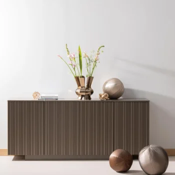 Discount WOOOD Rodeo Bal Kussen Groot Metallic Koper Bruin