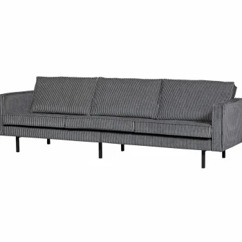 Best WOOOD Rodeo Bank 3-zits Streep Zwart/grijs