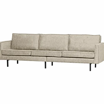 New WOOOD Rodeo Bank 3-zits Structure Velvet Wheatfield