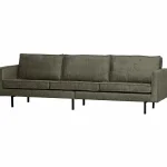 Hot WOOOD Rodeo Bank 3-zits Structure Velvet Frost