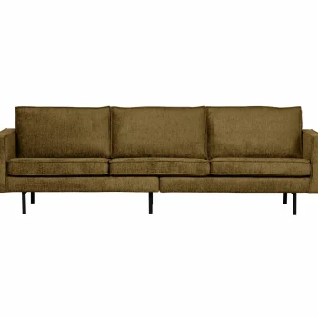 Fashion WOOOD Rodeo Bank 3-zits Structure Velvet Brass