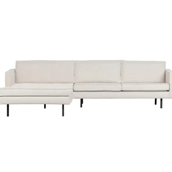 New WOOOD Rodeo Chaise Longue Links Bouclé Naturel