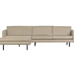 New WOOOD Rodeo Chaise Longue Links Bouclé Beige