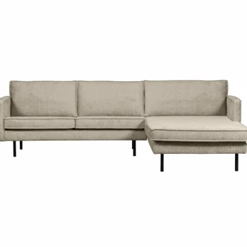 Best WOOOD Rodeo Chaise Longue Rechts Structure Velvet Wheatfield