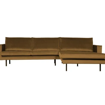 Discount WOOOD Rodeo Chaise Longue Rechts Velvet Honinggeel