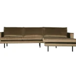 Best WOOOD Rodeo Chaise Longue Rechts Velvet Taupe