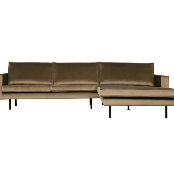 Best WOOOD Rodeo Chaise Longue Rechts Velvet Taupe