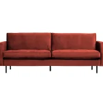 Outlet WOOOD Rodeo Classic 2,5-zits Bank Velvet Kastanje Kastanjebruin