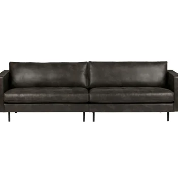 Discount WOOOD Rodeo Classic Bank 3-zits Ecoleer Zwart