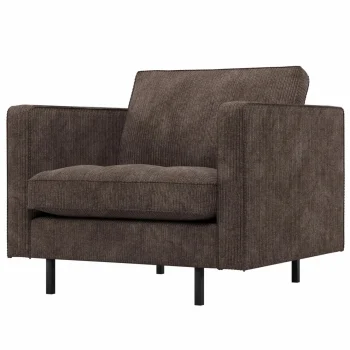 Discount WOOOD Rodeo Classic Fauteuil Ribstof Bruin