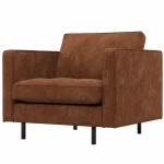 Discount WOOOD Rodeo Classic Fauteuil Ribstof Roestbruin