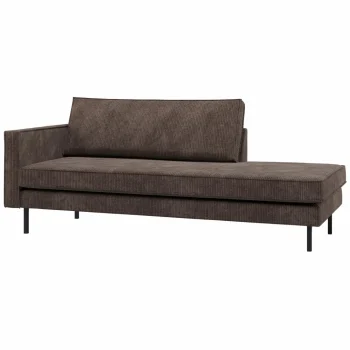 Outlet WOOOD Rodeo Daybed Links Ribstof Bruin