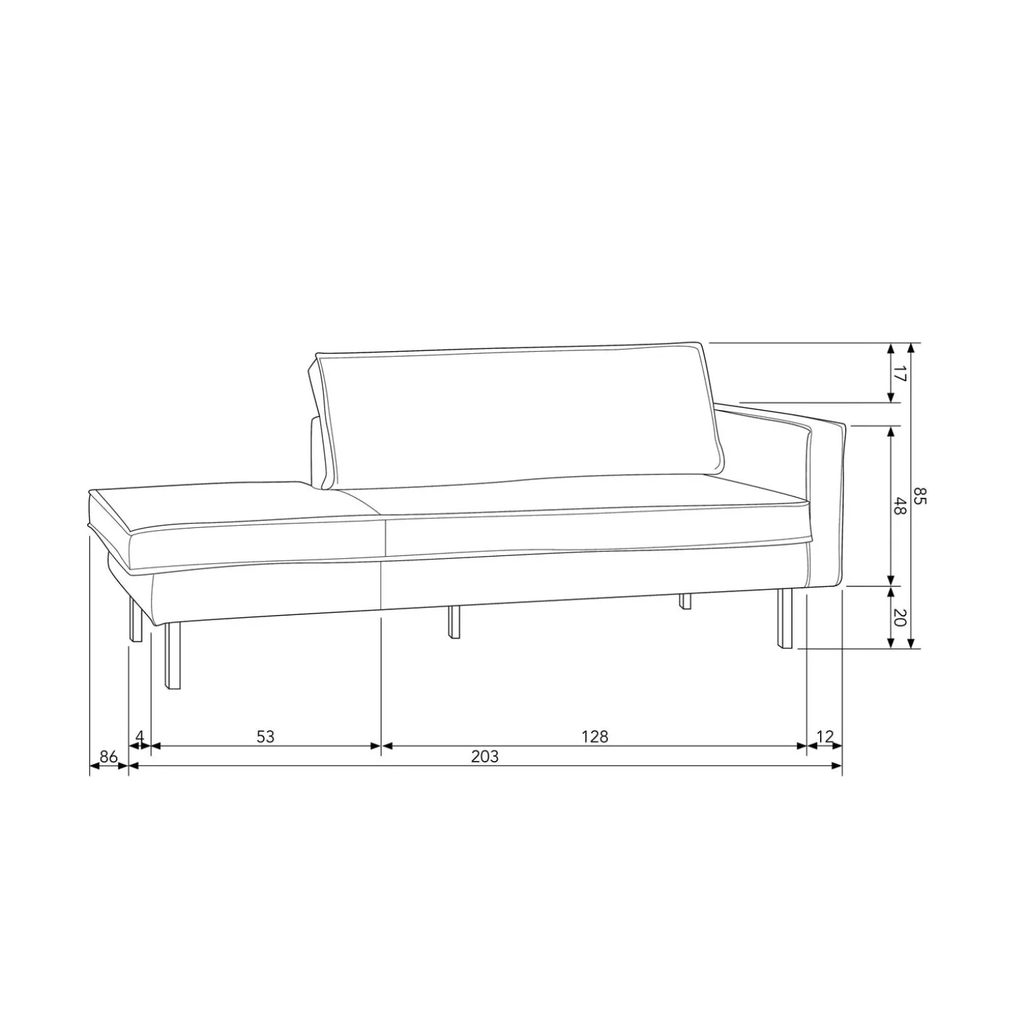 rodeo-daybed-rechts-ecoleer-zw-NaUqfQhr-3.webp Best WOOOD Rodeo Daybed Rechts Ecoleer Zwart