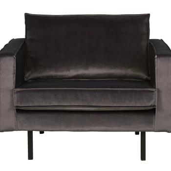 Discount WOOOD Rodeo Fauteuil Velvet Antraciet