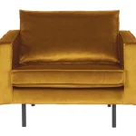 Fashion WOOOD Rodeo Fauteuil Velvet Oker
