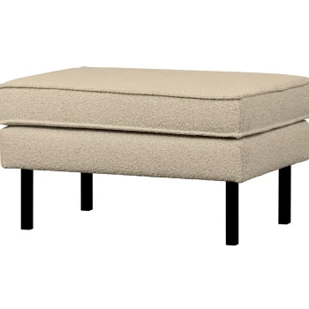 Online WOOOD Rodeo Hocker Op Poten Bouclé Beige