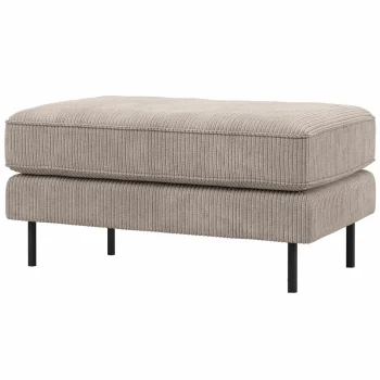 Online WOOOD Rodeo Hocker Op Poten Ribstof Donkerzand