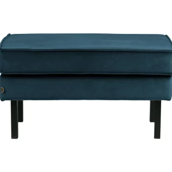 Discount WOOOD Rodeo Hocker Op Poten Velvet Blauw